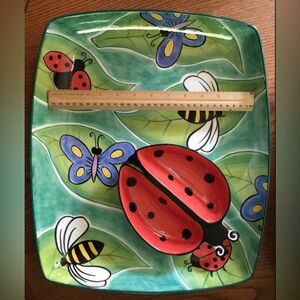 Clay Art Buzz Around 2 Piece Ceramic Chip n’ Dip Set